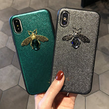 Load image into Gallery viewer, Luxury brand Diamond Bee Glitte Soft Phone Case