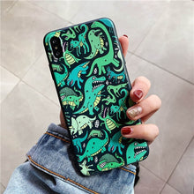 Load image into Gallery viewer, Cartoon Cute Dinosaur Painting Phone Case For Iphone Models