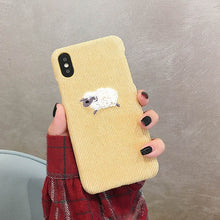 Load image into Gallery viewer, Cute Dog Sheep Embroidery Phone Case For Iphone Models
