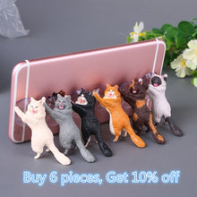Load image into Gallery viewer, Phone Holder Cute Cat Support Resin Stand Sucker