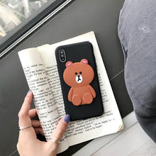 Load image into Gallery viewer, Cute Korean Cartoon Bear Rabbit Phone Case