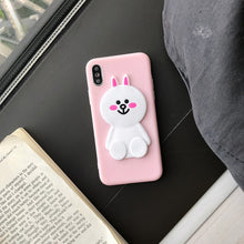 Load image into Gallery viewer, Cute Korean Cartoon Bear Rabbit Phone Case