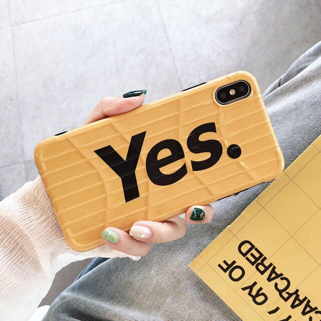 Fashion Funny Letter Phone Case For iphone Models