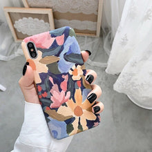 Load image into Gallery viewer, Retro Art Colorful flowers Phone Case For Iphone Models